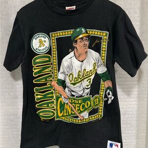 1990 Nutmeg Oakland Jose Canseco T Shirt